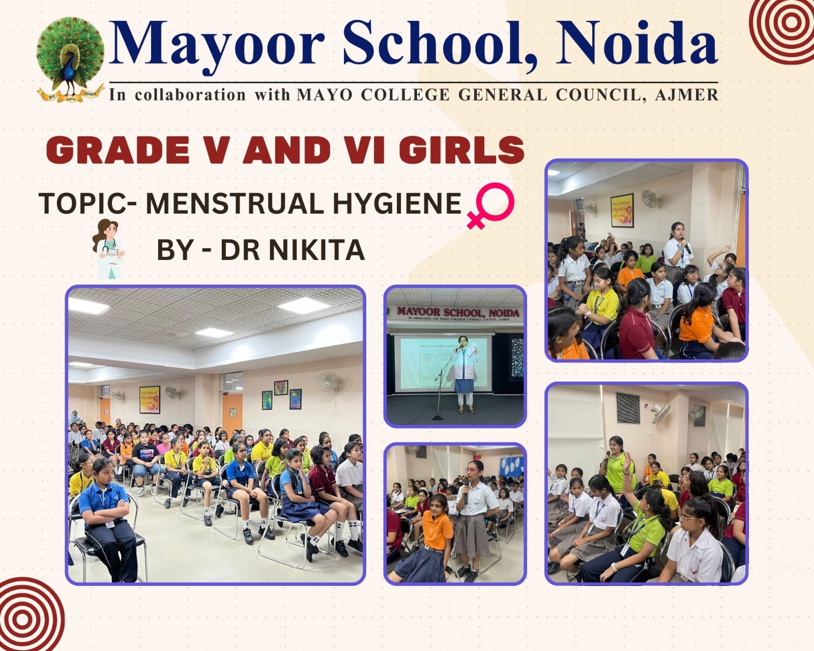 Menstrual Awareness and Hygiene Workshop at Mayoor School, Noida